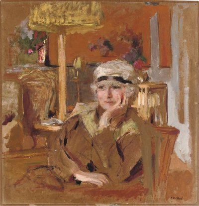 Lucy Hessel con una cinta de terciopelo negro, c.1921-25 de Edouard Vuillard