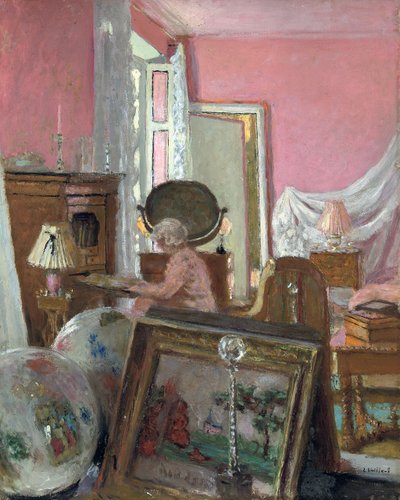 Madame Hessel en su habitación en el Chateau des Clayes, c.1930-1935 de Edouard Vuillard