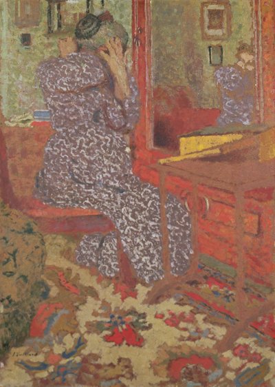 Madame Vuillard arreglándose el cabello, 1900 de Edouard Vuillard