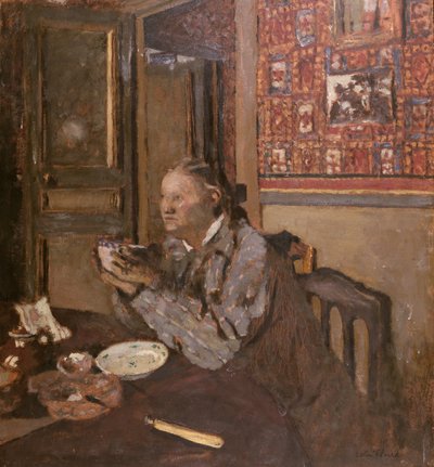Madame Vuillard con un cuenco, 1898 de Edouard Vuillard