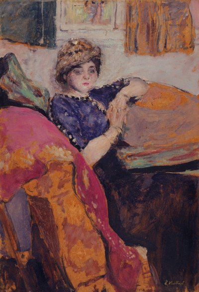 Mlle. Nathanson en el Estudio del Artista, c.1912 de Edouard Vuillard