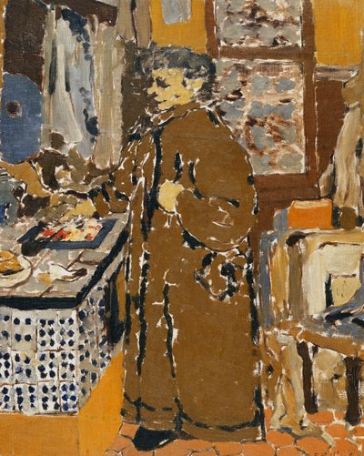 Mme Vuillard en un interior, c.1895 de Edouard Vuillard