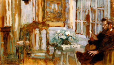 Monsieur Arthur Fontaine en su sala de estar, 1904 de Edouard Vuillard