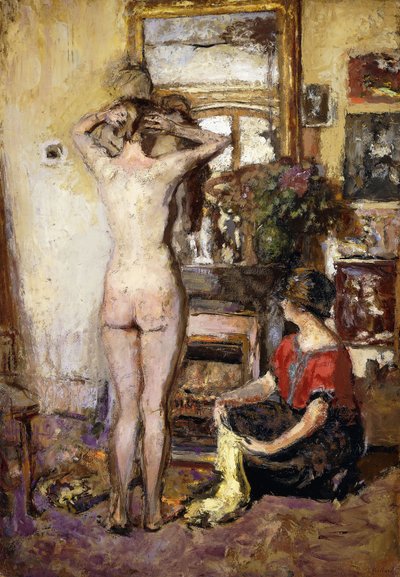 Desnudo en un Interior de Edouard Vuillard