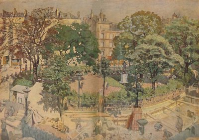 Place Vintimille, vista desde la ventana del pintor 1917, 1917, 1946 de Edouard Vuillard