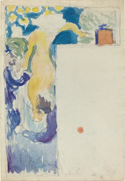 Diseño de programa para el Théâtre Libre [recto] de Edouard Vuillard