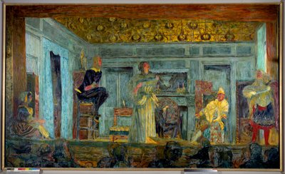 Representación de la obra "El enfermo imaginario" de Molière de Edouard Vuillard