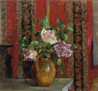 Rosas en una jarra de Edouard Vuillard