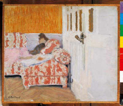 En el sofá (La habitación blanca) de Edouard Vuillard