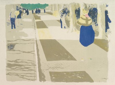 La avenida, de la serie Paisajes e interiores de Edouard Vuillard