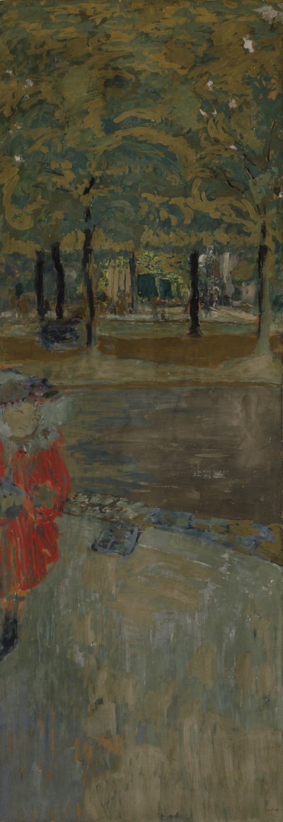 El Jardín de La Muette en Passy, París, c.1906-1907 de Edouard Vuillard