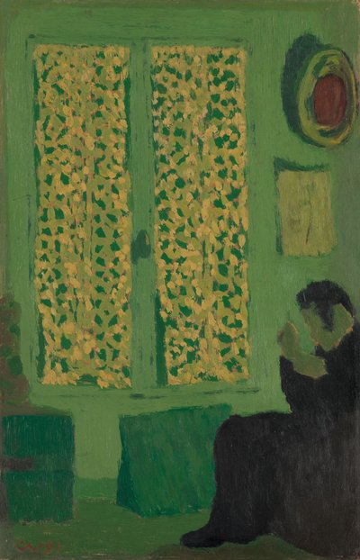 El interior verde, 1891 de Edouard Vuillard