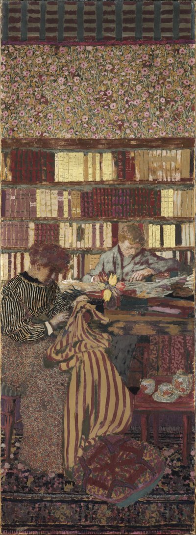 La privacidad. Decoración para la Biblioteca del Dr. Vaquez de Edouard Vuillard