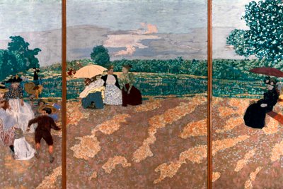 Los jardines públicos (detalle), 1894 de Edouard Vuillard