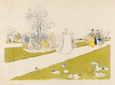El jardín de las Tullerías de Edouard Vuillard
