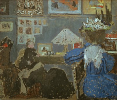 La mujer de azul, 1890 de Edouard Vuillard