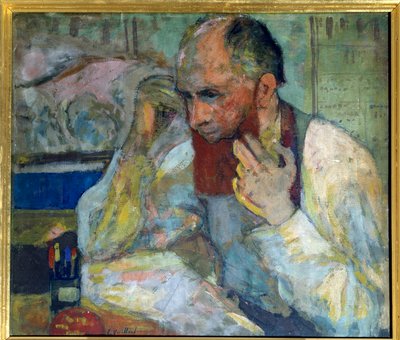 El comediante Aurelien Lugne Poe (Lugne-Poe) (1869-1940) maquillándose de Edouard Vuillard