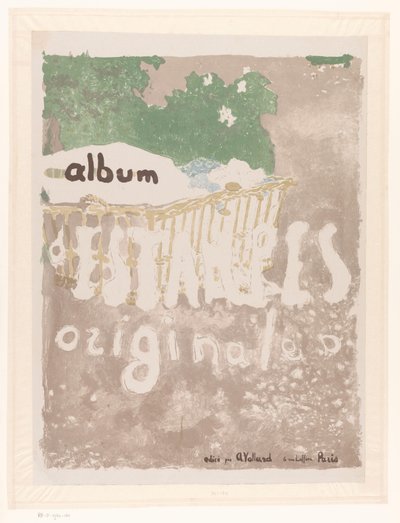 Titelprent voor: El álbum de grabados originales de la galería Vollard, vol. 2 Álbum de copias originales (título en el objeto) de Edouard Vuillard
