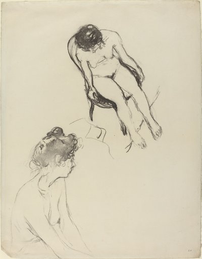 Dos Estudios de Figuras Desnudas de Edouard Vuillard