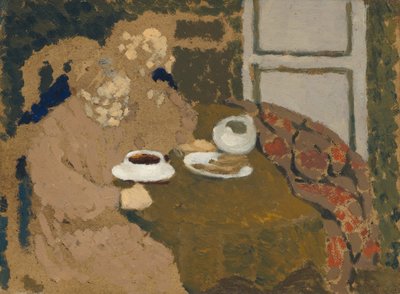 Dos mujeres tomando café de Edouard Vuillard