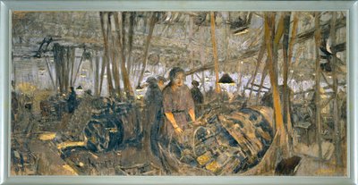 Fábrica de armas de Lyon: las torres - ... (temple sobre lienzo) de Edouard Vuillard