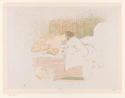 Mujer con niño en la cama
El nacimiento de Annette de Edouard Vuillard