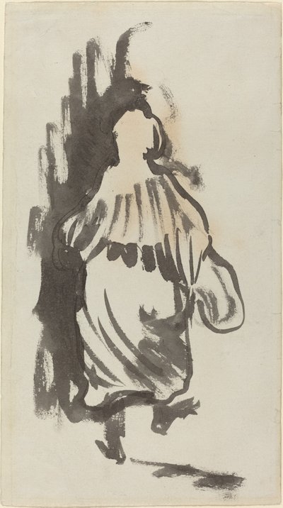 Figura Caminando Vista desde Atrás de Edouard Vuillard