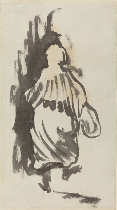 Figura Caminando Vista desde Atrás, c. 1894 de Edouard Vuillard