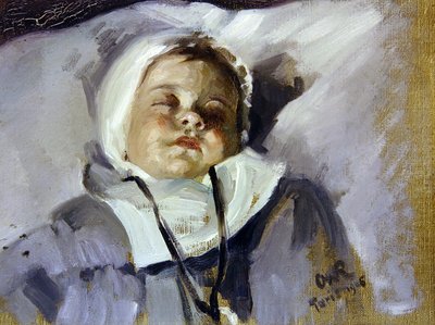 Niño durmiendo de Henry Charles Fehr