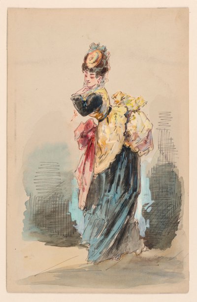 Una Dama Paseando de Edouard de Beaumont