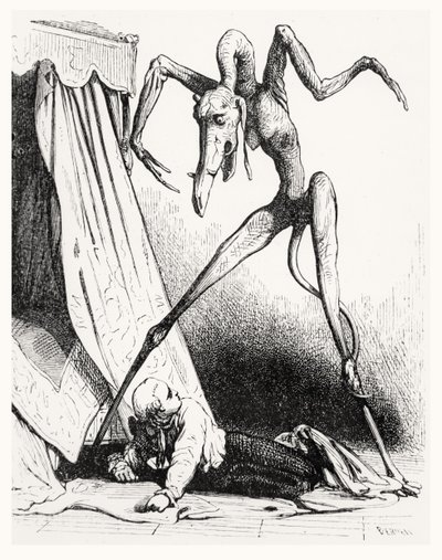 Ilustración para Le Diable Amoureux, 1845 de Edouard de Beaumont
