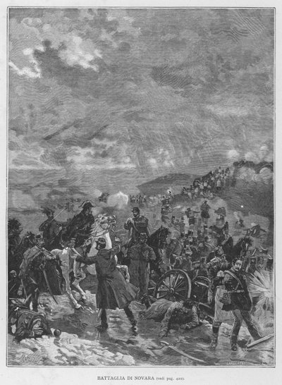 Batalla de Novara de Edouardo Matania