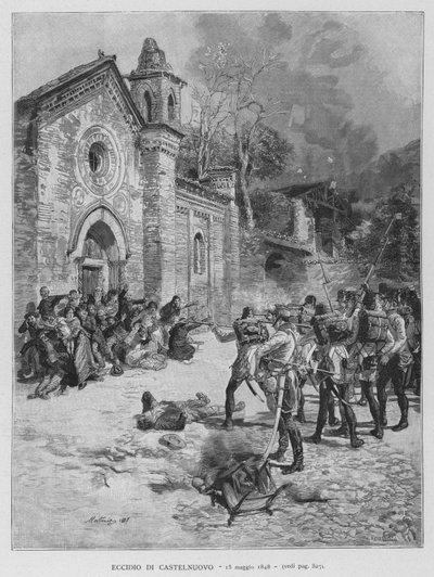 Masacre de Castelnuovo de Edouardo Matania