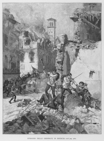 Episodio De Las Jornadas De Brescia de Edouardo Matania