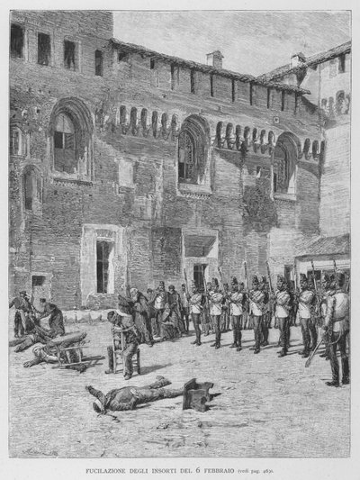 Fusilamiento De Los Insurgentes Del 6 De Febrero de Edouardo Matania