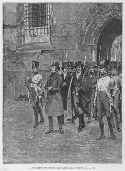 El Arresto De Los Carbonari Lombardo-Veneti de Edouardo Matania
