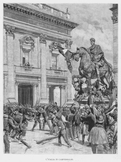 Italia en el Capitolio de Edouardo Matania