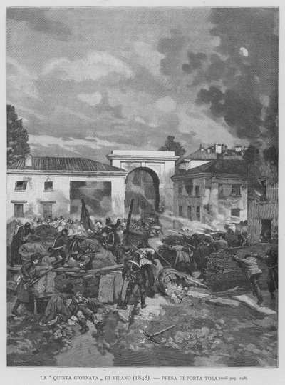 La "Quinta Giornata" Di Milano de Edouardo Matania