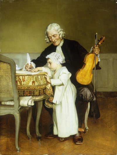 La lección de música de Eduard Charlemont