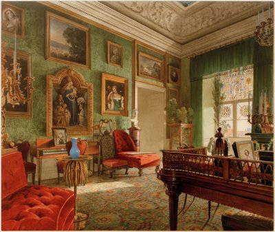 La habitación verde en el castillo de Berlín de Eduard Gärtner