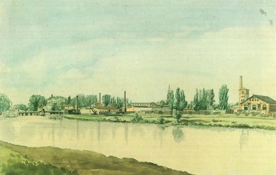 Alemán: Las fábricas Borsig de Moabit de Eduard Gaertner