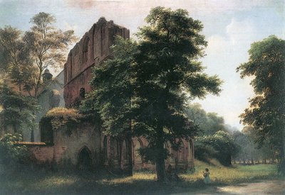 Ruinas del monasterio de Lehnin de Eduard Gaertner