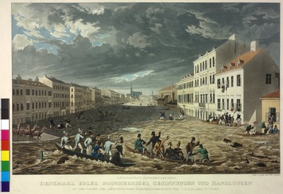 Inundación de 1830 en Viena de Eduard Gurk