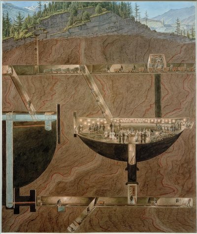 La mina de sal de Hallein de Eduard Gurk