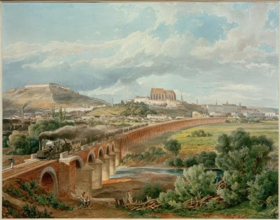 Viaducto del Ferrocarril (Viaducto de la Rama de Brünn del Ferrocarril del Norte del Emperador Fernando) de Eduard Gurk