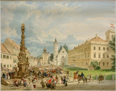 Europa / Política de alianzas / Encuentro de monarcas en Teplitz / Teplice, septiembre de 1835 (Reunión del emperador Fernando I) de Eduard Gurk