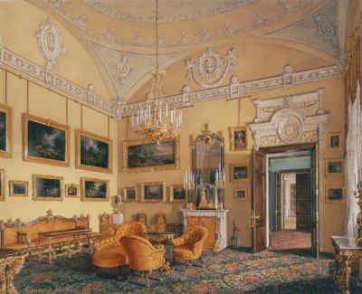 Interiores del Palacio de Invierno. El Primer Apartamento Reservado. El Salón del Duque Maximiliano de Eduard Hau