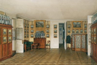 Interiores del Palacio de Invierno. La Habitación del Valet del Emperador Alejandro II, 1874 de Eduard Hau
