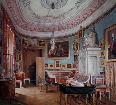 Vista de la habitación de Pablo I en Gatchina de Eduard Hau