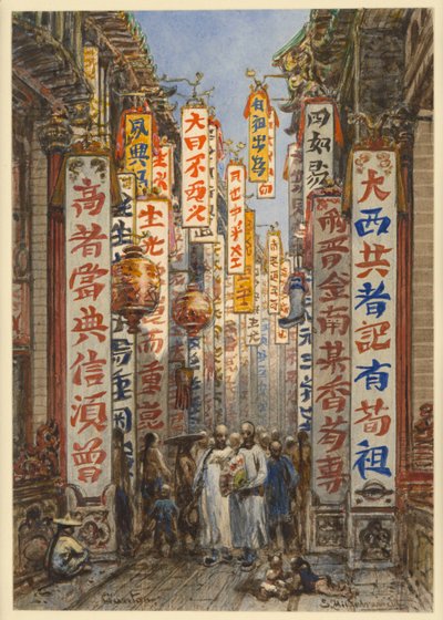 Calle en Canton de Eduard Hildebrandt